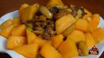 哈密瓜可以炒吃,炒出美味佳肴，尽享夏日清新